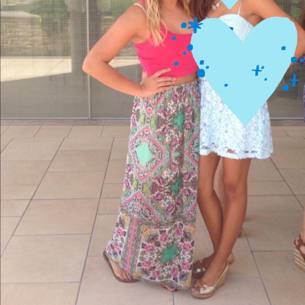 Paisley maxi skirt